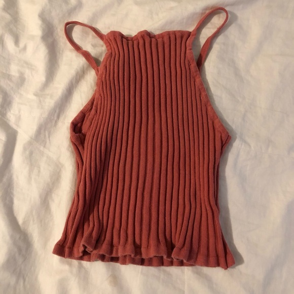 burnt orange forever 21 cropped tank top - Picture 2 of 5